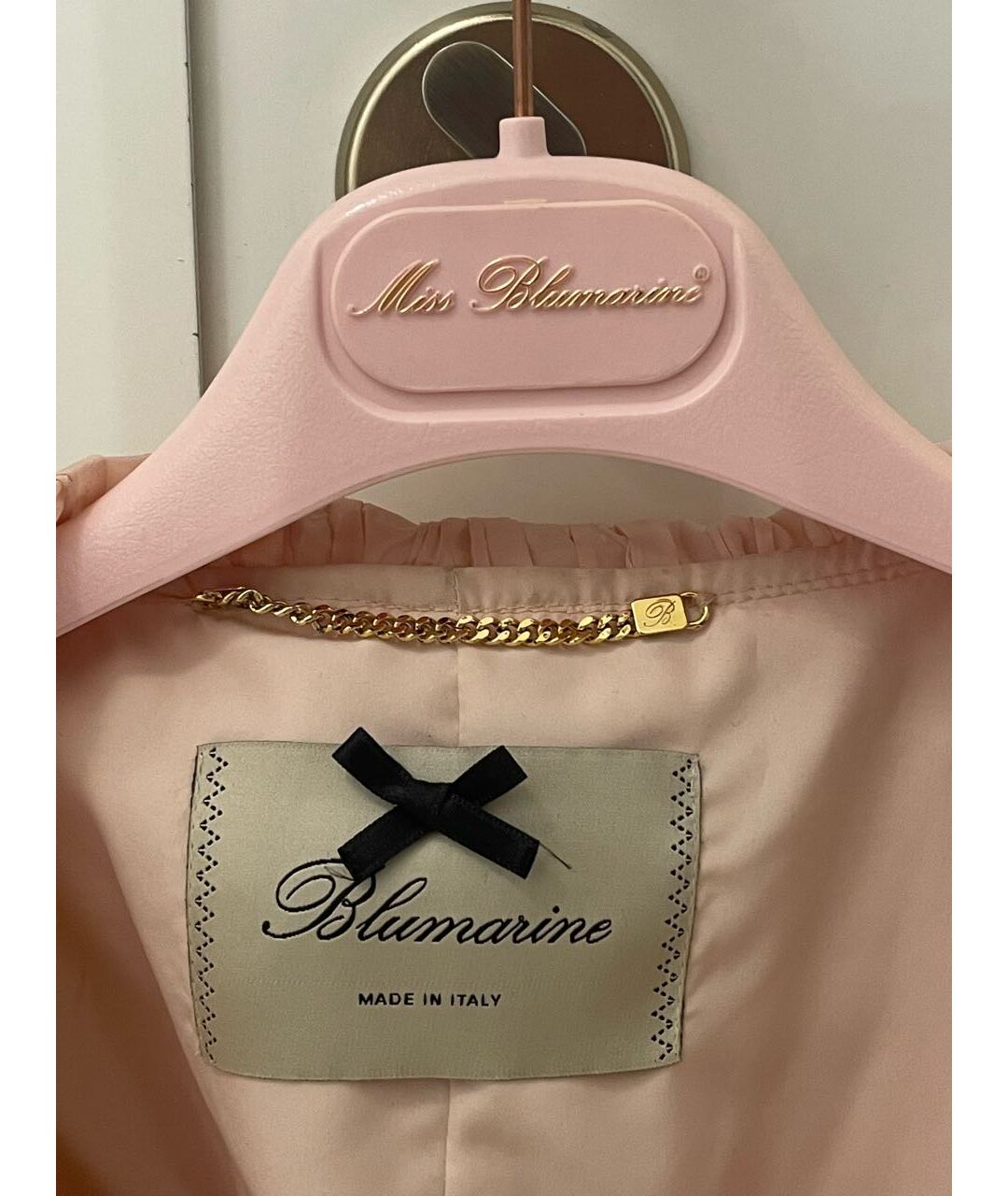 BLUMARINE Розовая полиамидовая куртка, фото 3
