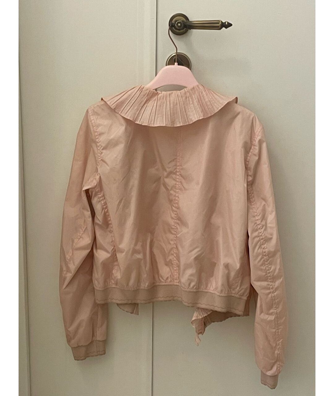 BLUMARINE Розовая полиамидовая куртка, фото 2