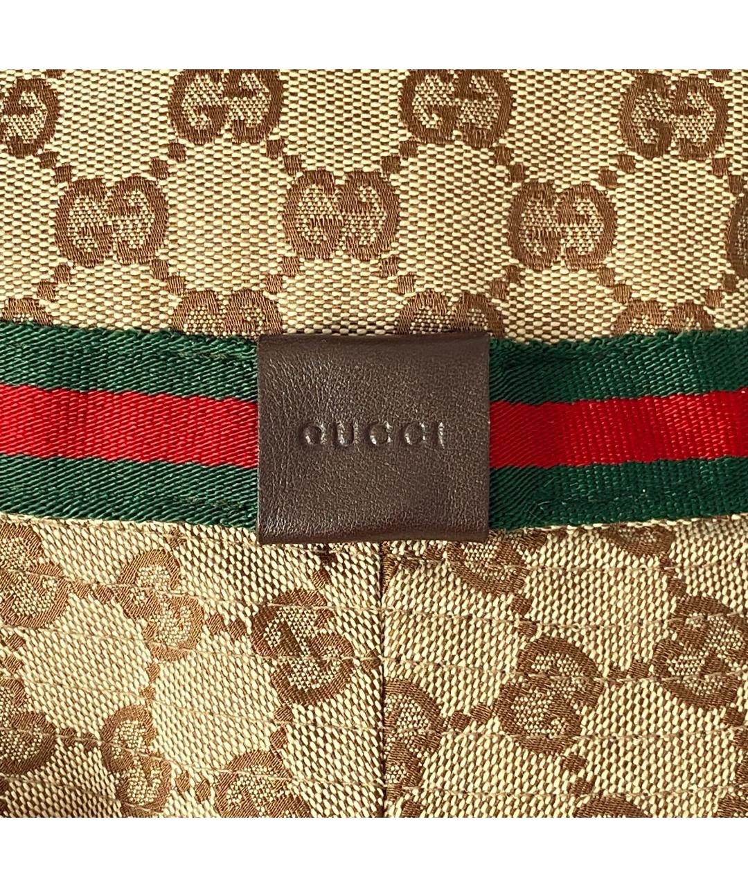 GUCCI Коричневая синтетическая панама, фото 3