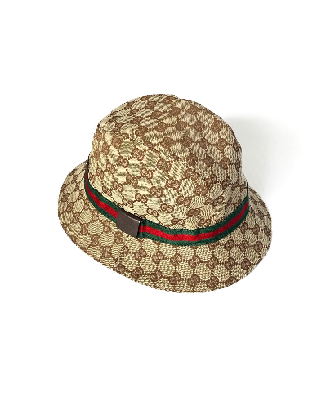 GUCCI Коричневая синтетическая панама, фото 2