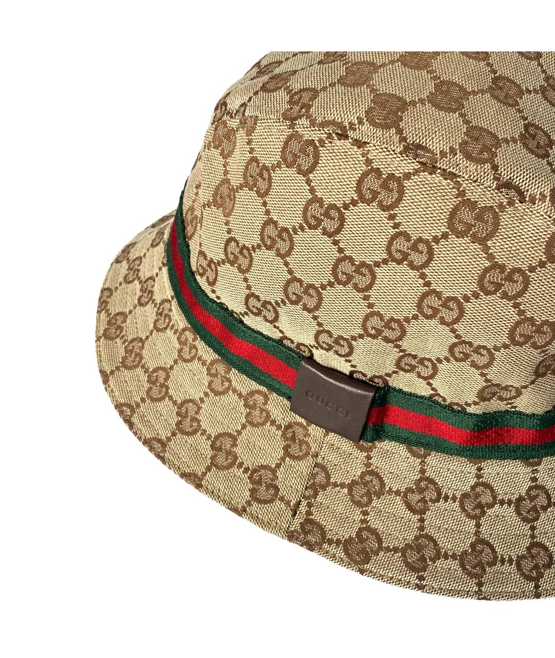 GUCCI Коричневая синтетическая панама, фото 4