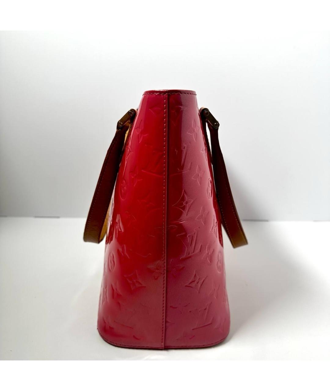 LOUIS VUITTON Красная сумка с короткими ручками из лакированной кожи, фото 5