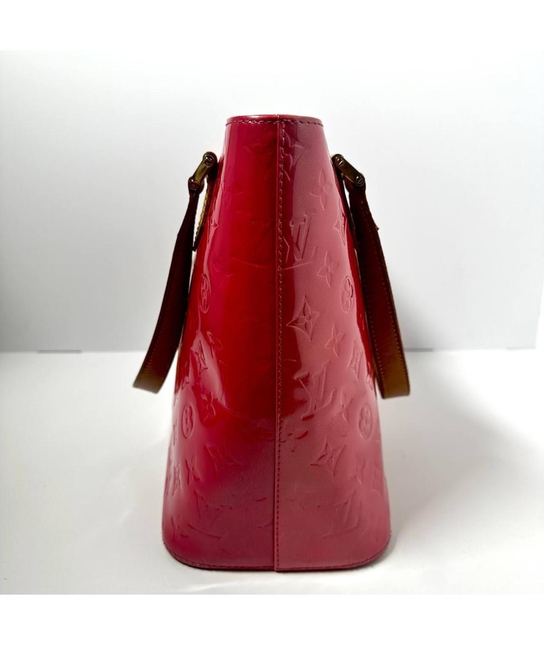 LOUIS VUITTON Красная сумка с короткими ручками из лакированной кожи, фото 6