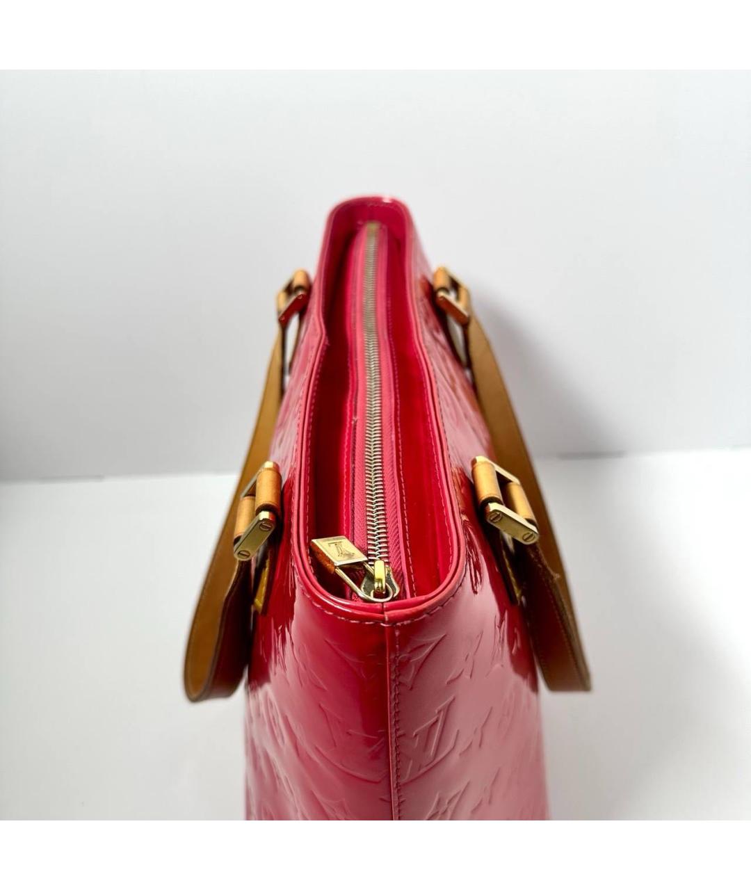 LOUIS VUITTON Красная сумка с короткими ручками из лакированной кожи, фото 7
