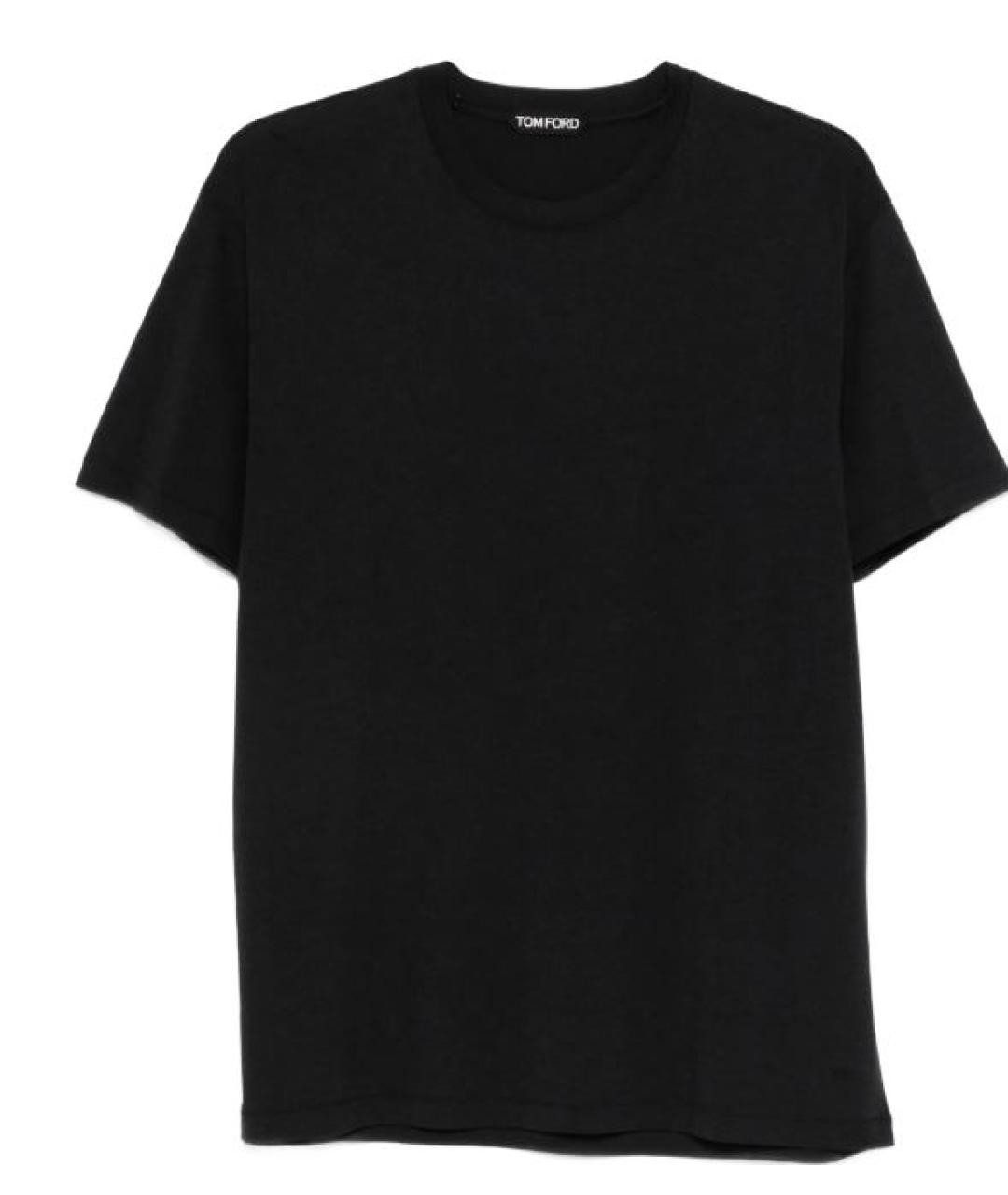 TOM FORD Черная хлопковая футболка, фото 1