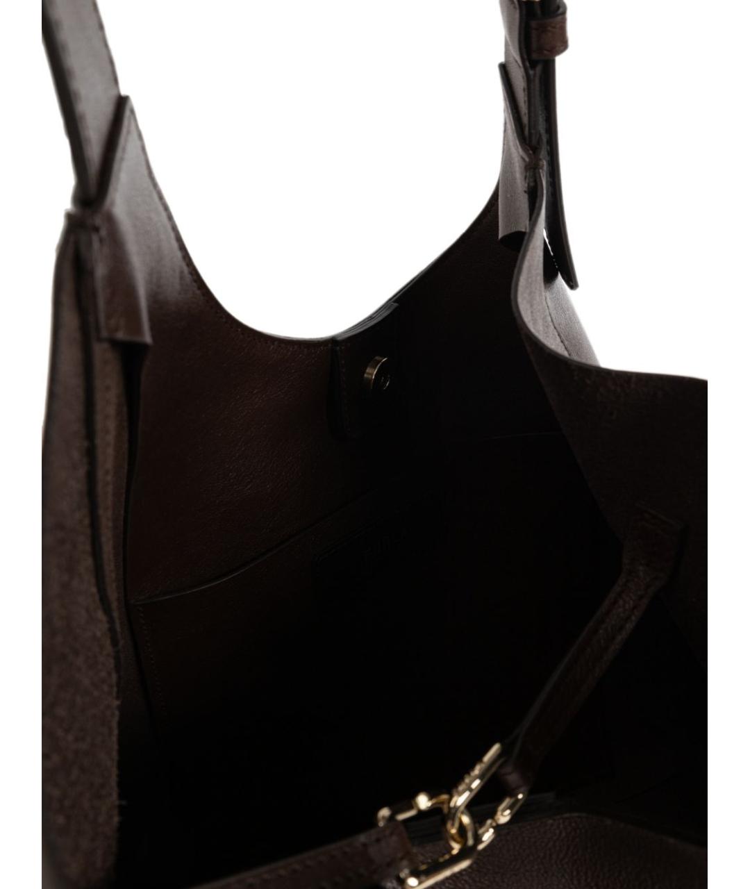 FURLA Коричневая кожаная сумка тоут, фото 2