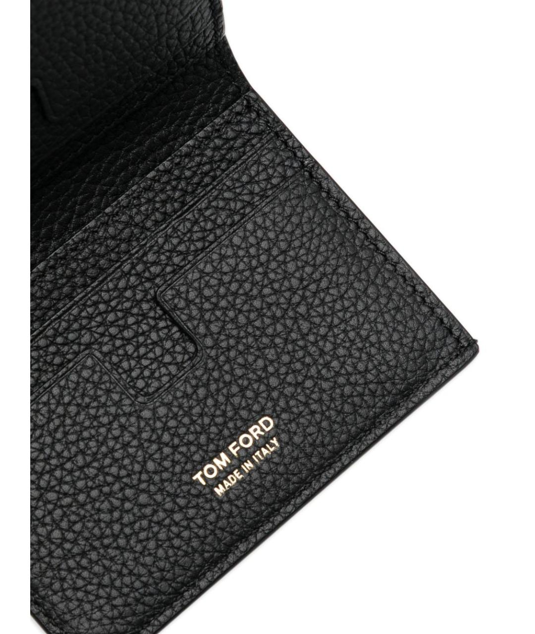 TOM FORD Черный кожаный кошелек, фото 5