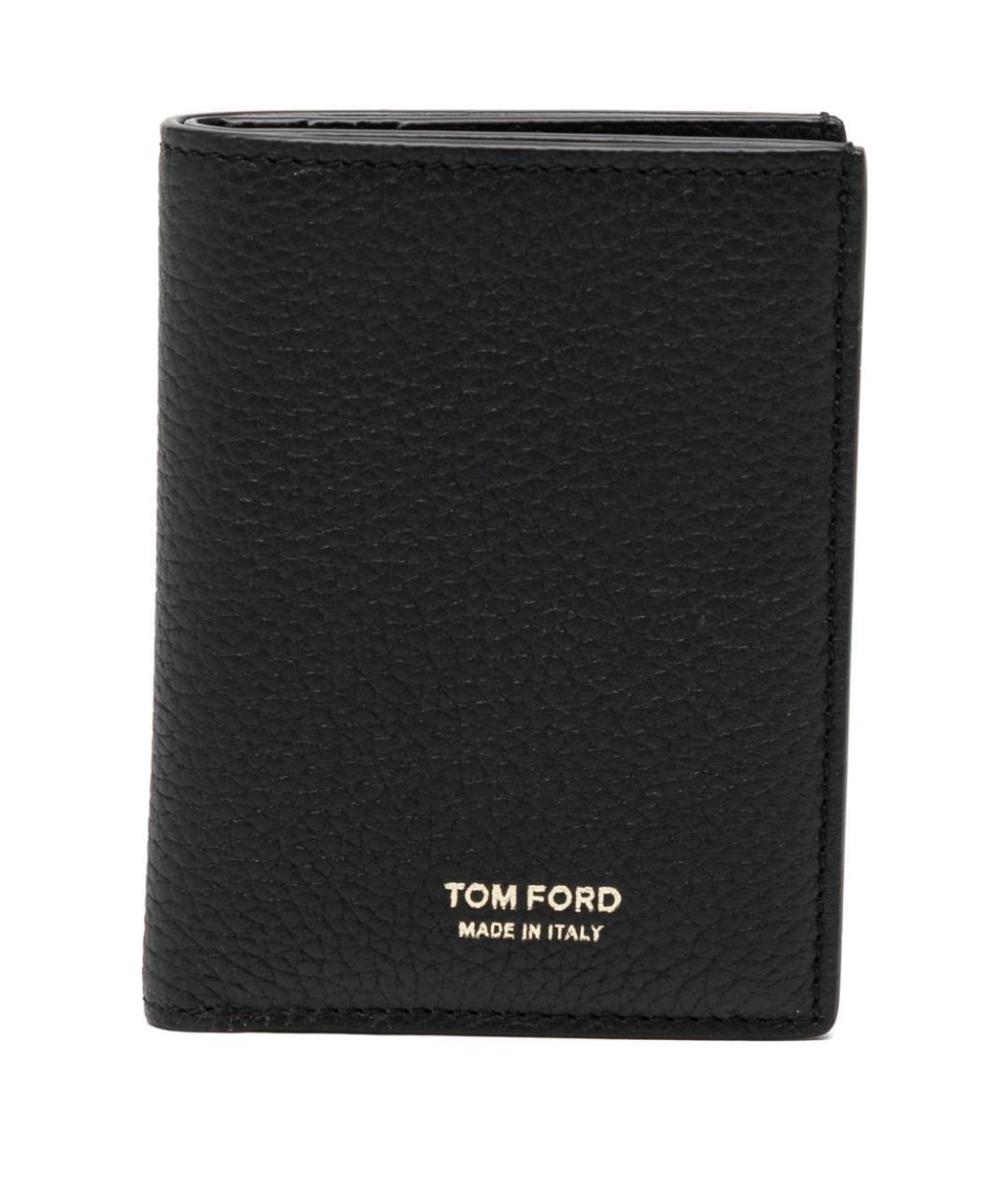 TOM FORD Черный кожаный кошелек, фото 4