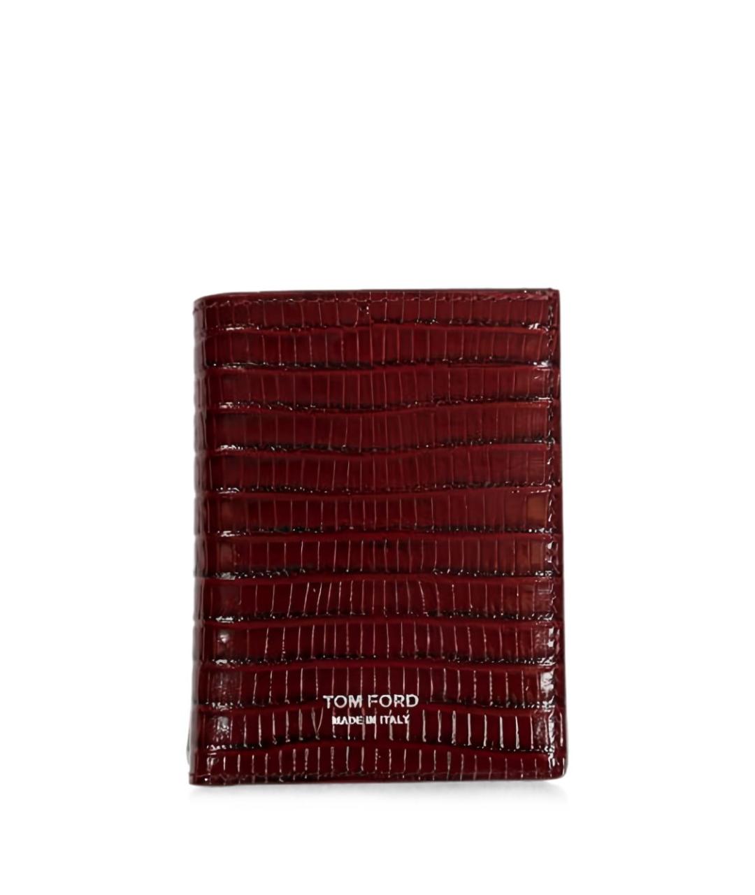TOM FORD Красный кожаный кошелек, фото 3