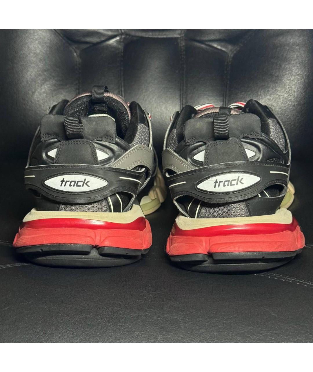 BALENCIAGA Черные текстильные низкие кроссовки / кеды, фото 2