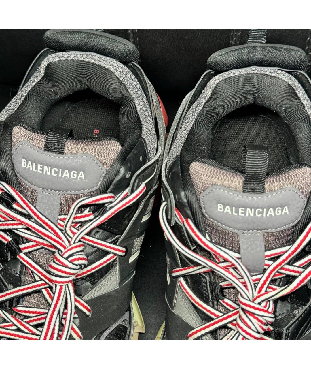 BALENCIAGA Черные текстильные низкие кроссовки / кеды, фото 6