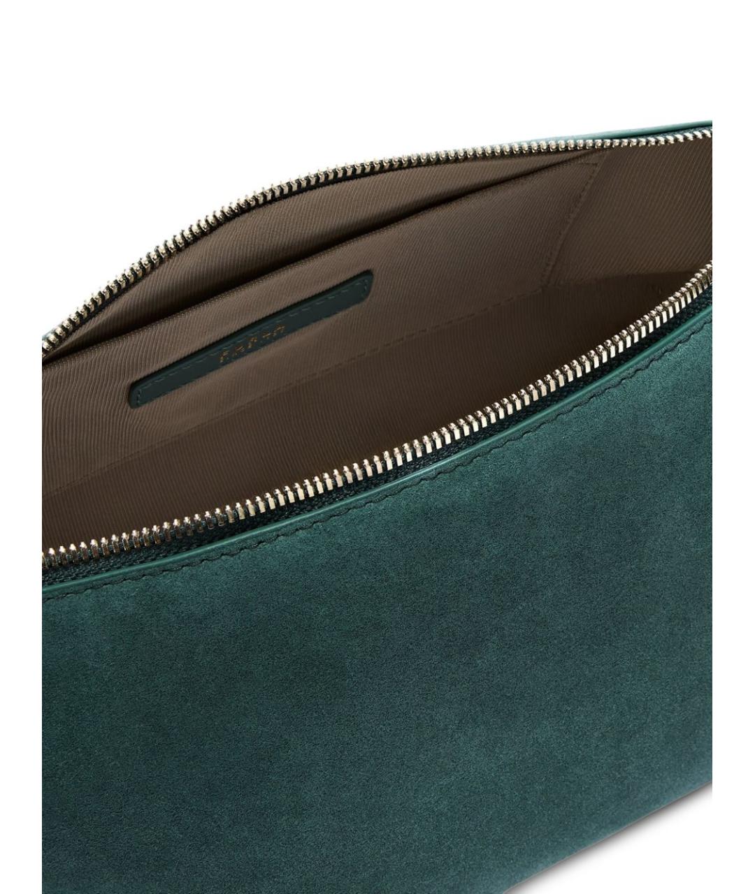 FURLA Бирюзовая кожаная сумка через плечо, фото 5