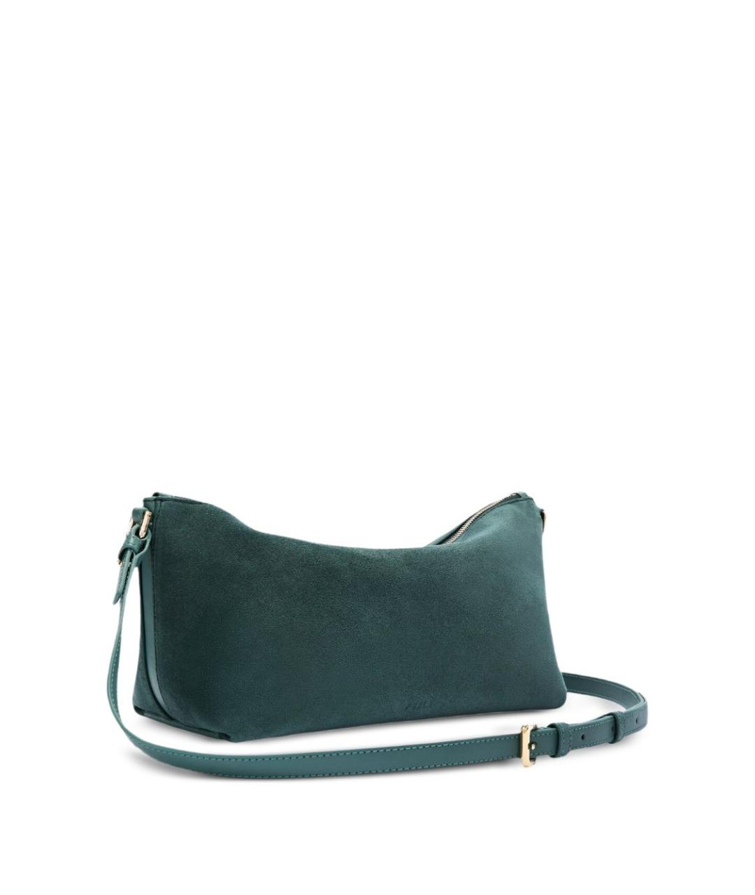 FURLA Бирюзовая кожаная сумка через плечо, фото 3