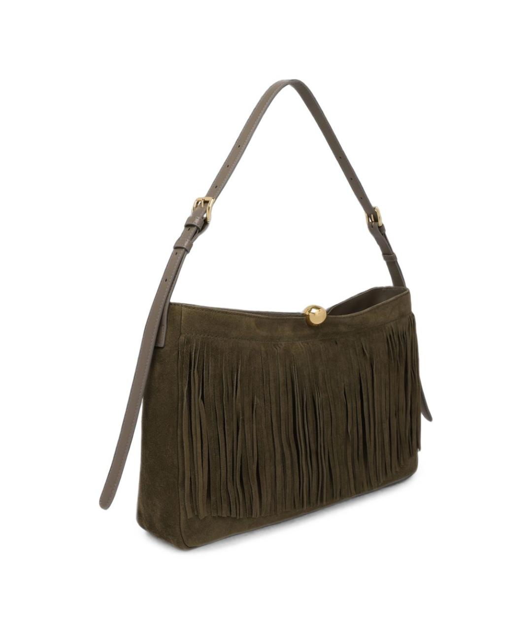 FURLA Коричневая замшевая сумка через плечо, фото 4