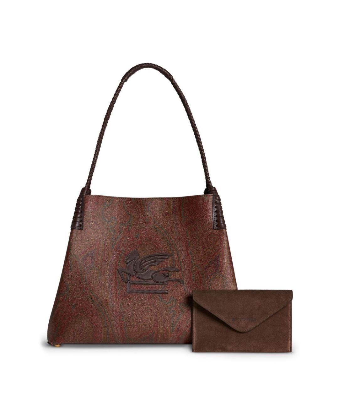 ETRO Коричневая хлопковая сумка тоут, фото 5