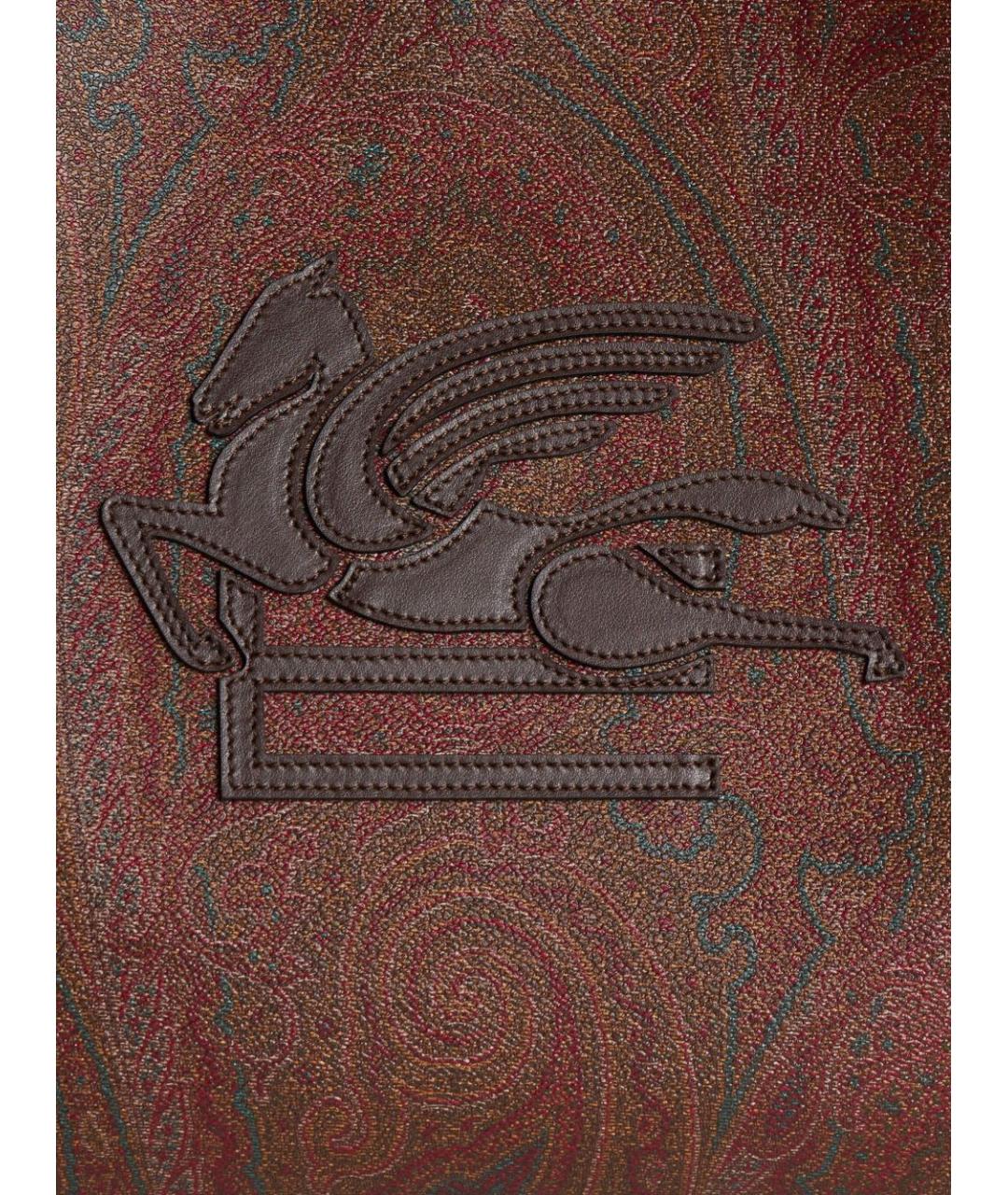 ETRO Коричневая хлопковая сумка тоут, фото 7