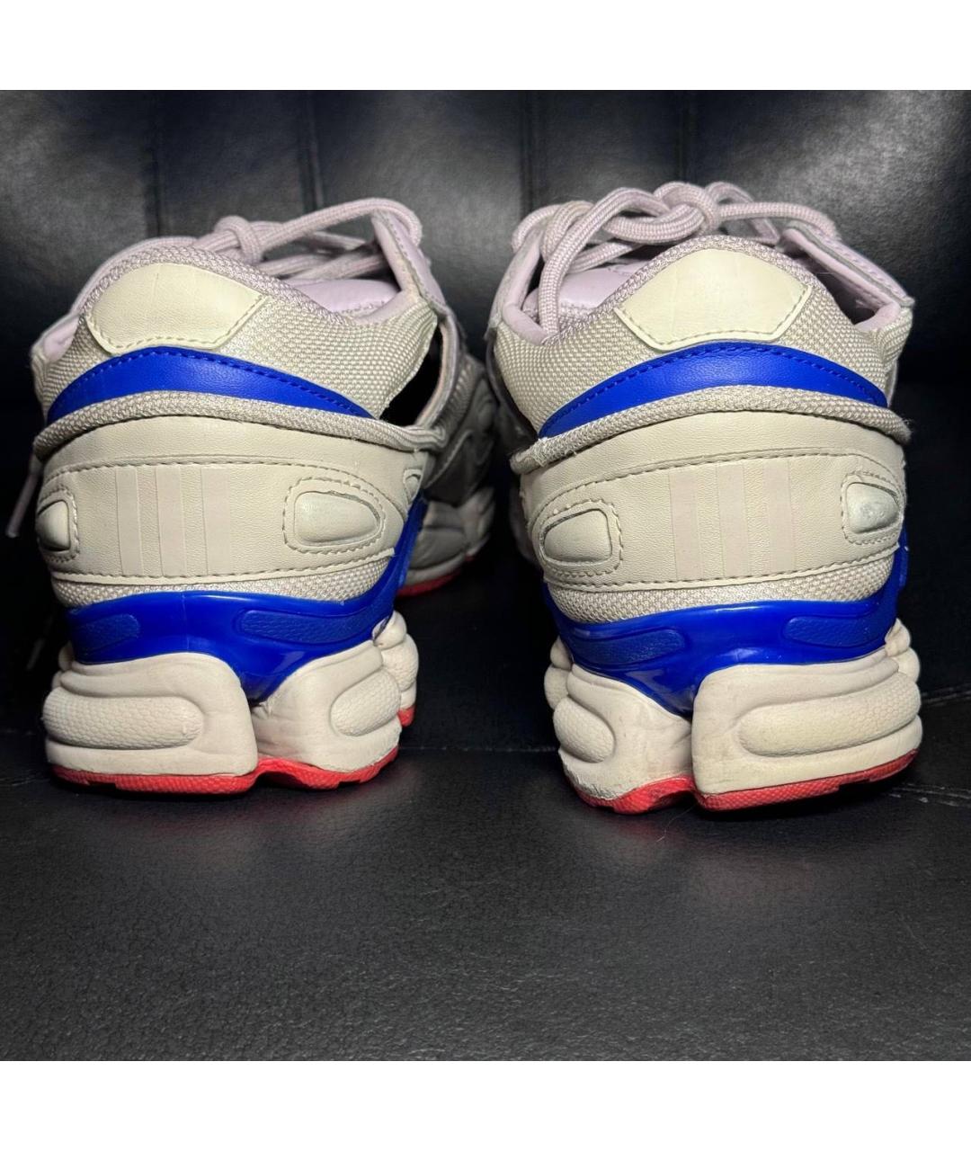ADIDAS X RAF SIMONS Бежевые текстильные низкие кроссовки / кеды, фото 2