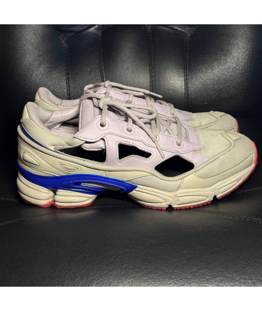 ADIDAS X RAF SIMONS Бежевые текстильные низкие кроссовки / кеды, фото 9