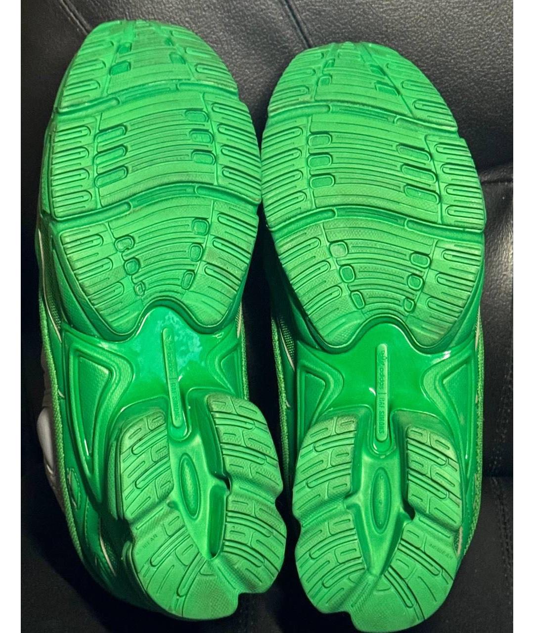 ADIDAS X RAF SIMONS Зеленые текстильные низкие кроссовки / кеды, фото 8
