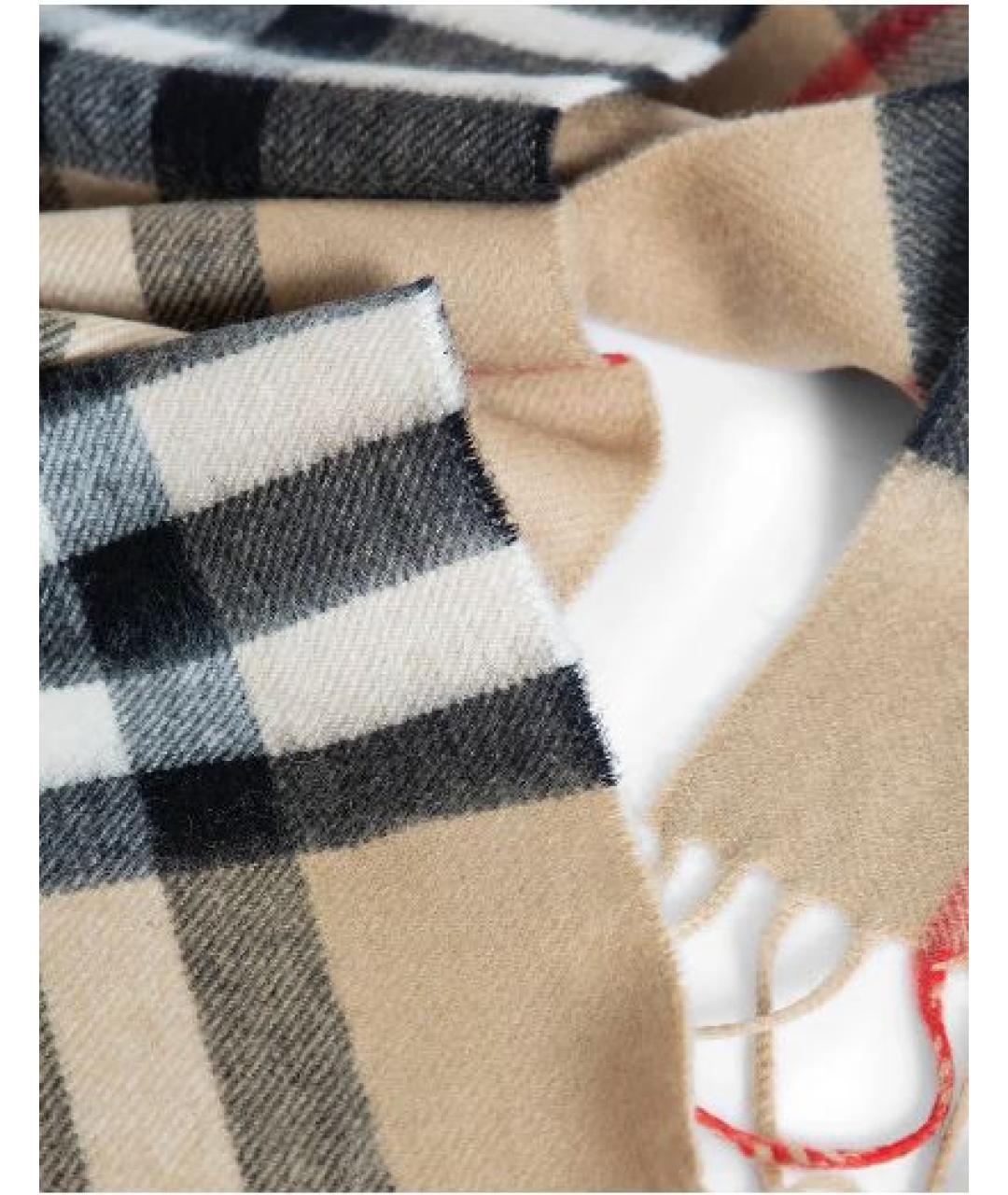 BURBERRY Бежевый шарф, фото 2
