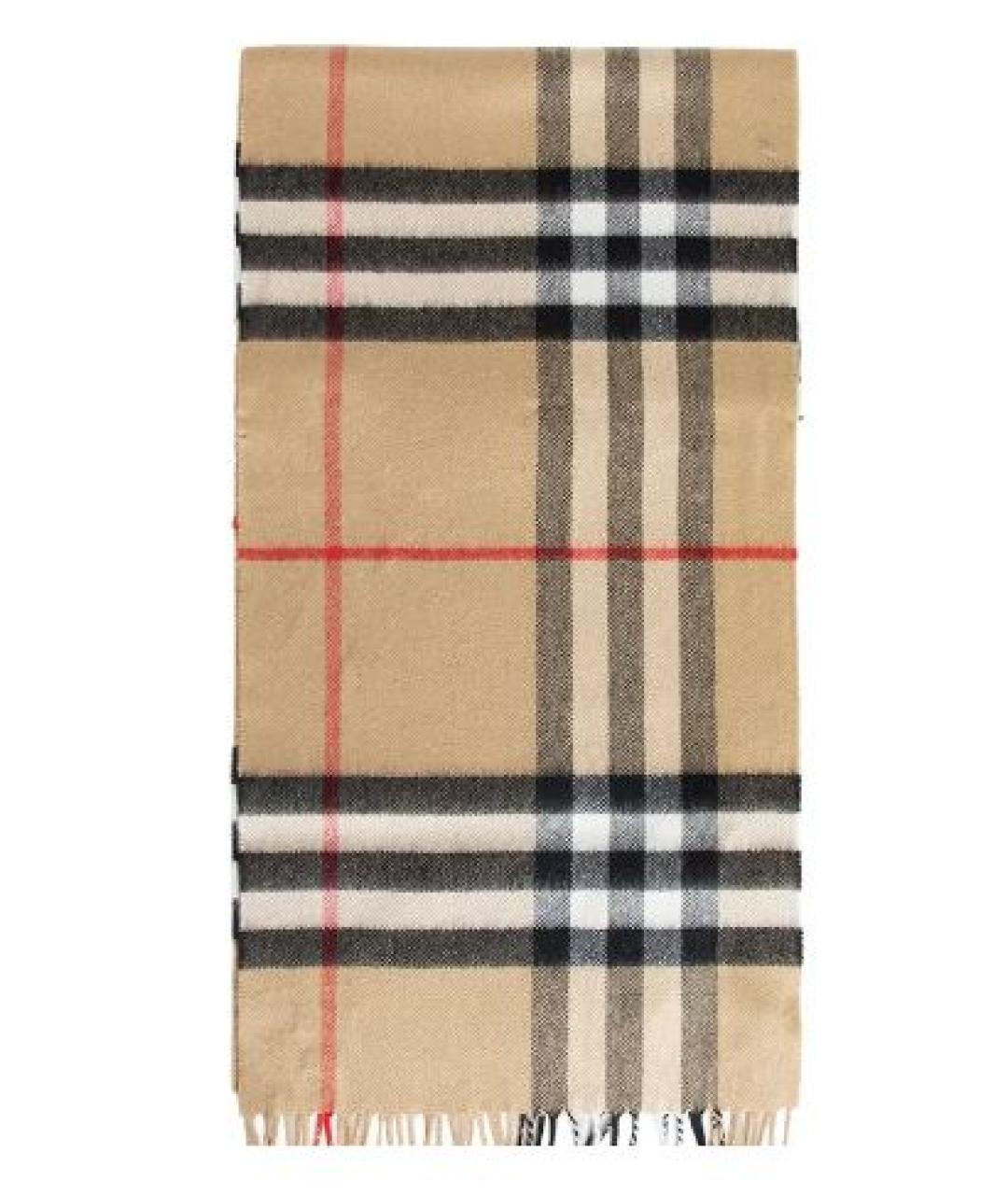 BURBERRY Бежевый шарф, фото 1