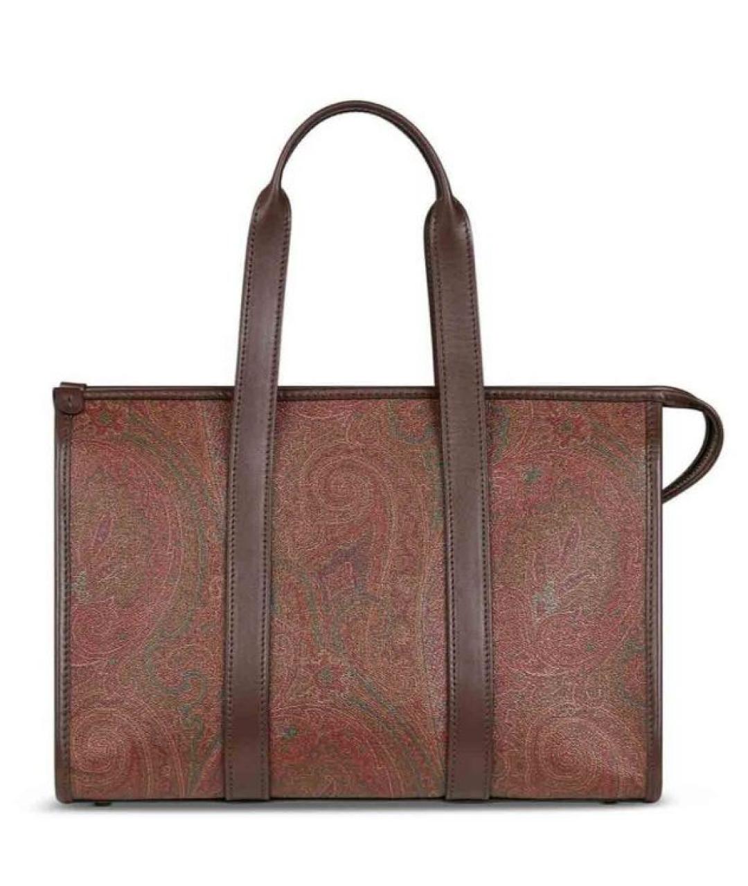 ETRO Коричневая хлопковая сумка тоут, фото 2