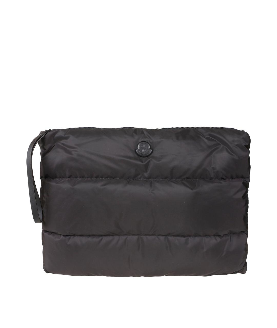 MONCLER Черная тканевая барсетка, фото 1