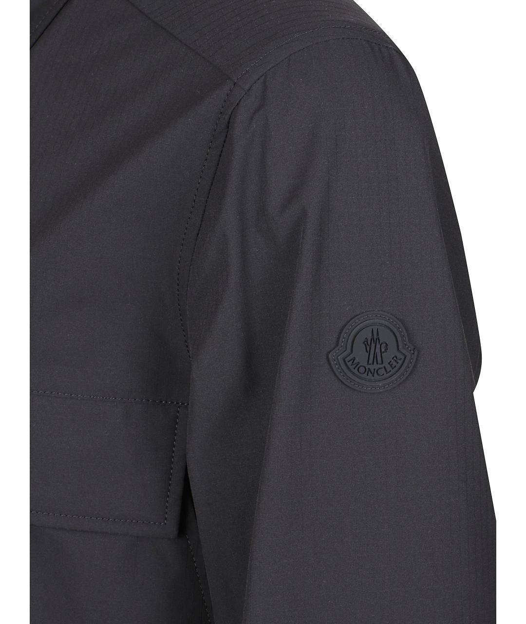 MONCLER Черная кэжуал рубашка, фото 2