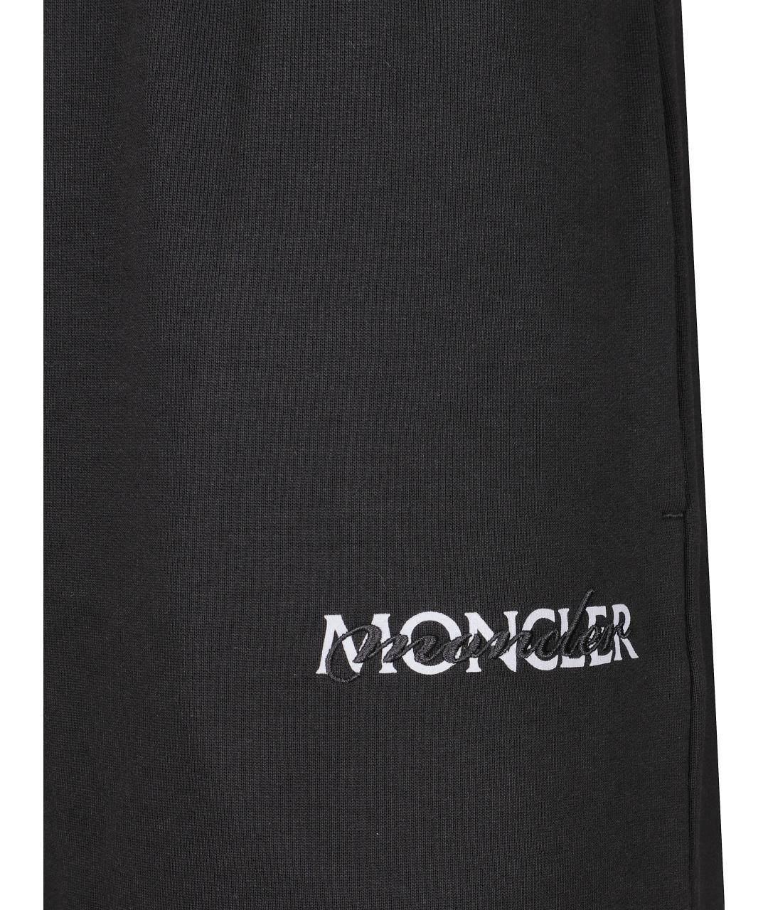 MONCLER Черные прямые брюки, фото 2