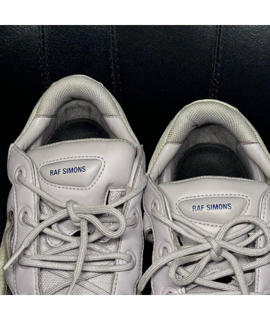 ADIDAS X RAF SIMONS Бежевые текстильные низкие кроссовки / кеды, фото 7
