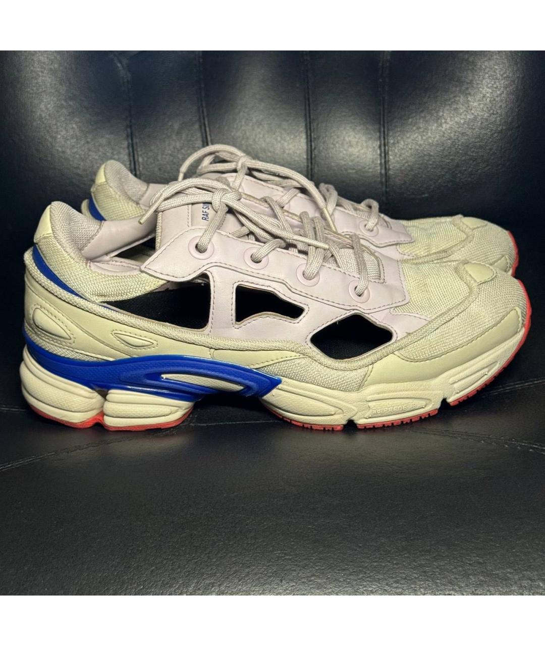 ADIDAS X RAF SIMONS Бежевые текстильные низкие кроссовки / кеды, фото 9