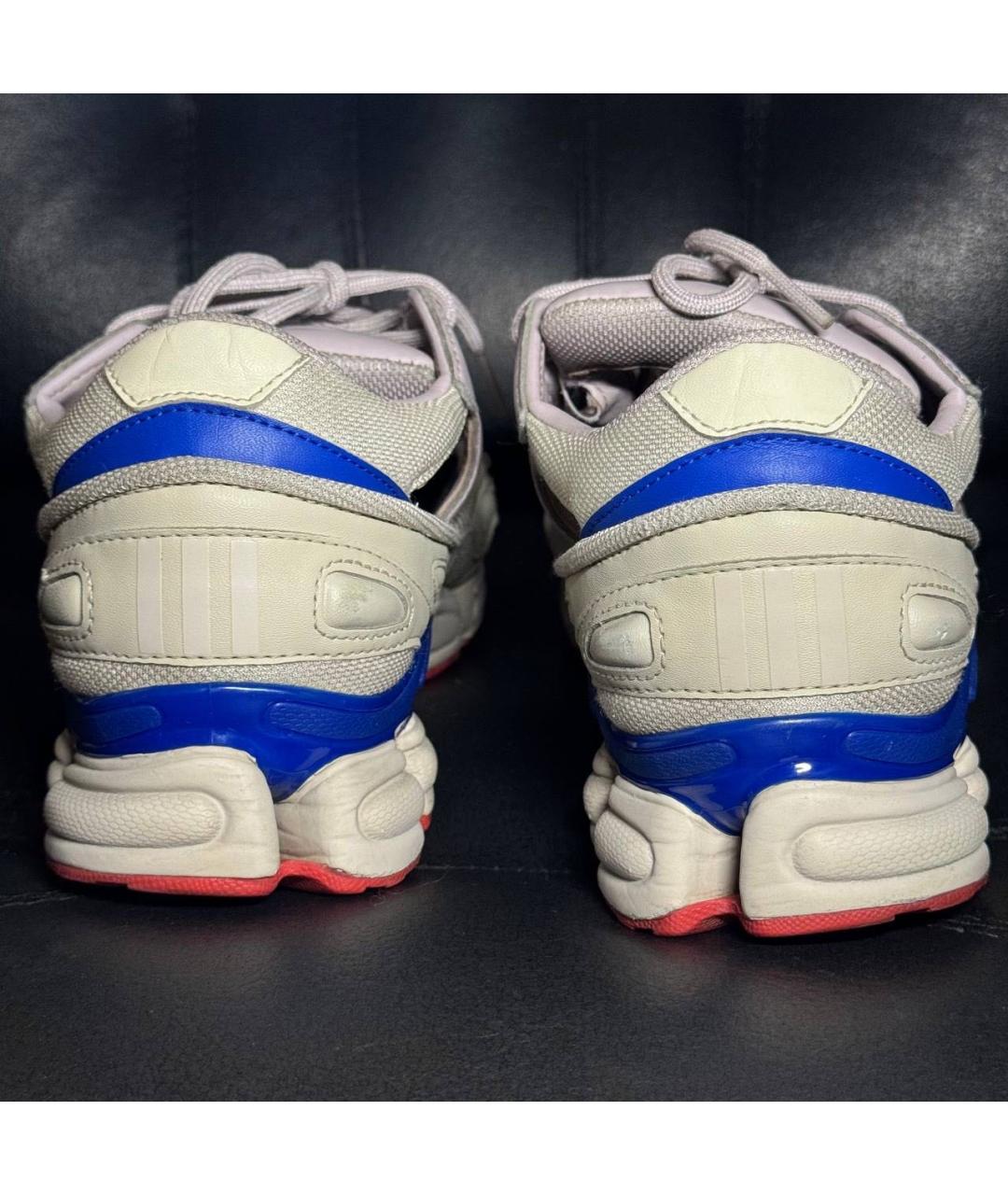 ADIDAS X RAF SIMONS Бежевые текстильные низкие кроссовки / кеды, фото 2