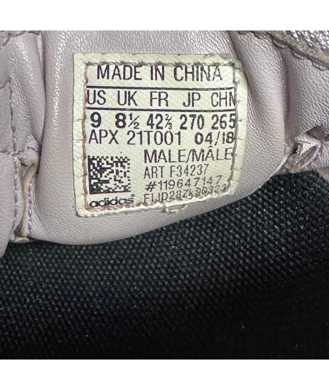 ADIDAS X RAF SIMONS Бежевые текстильные низкие кроссовки / кеды, фото 5