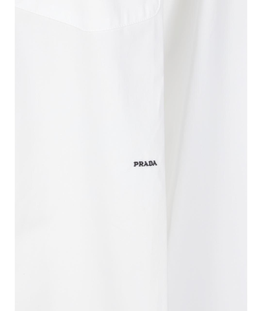 PRADA Белая хлопковая рубашка, фото 2