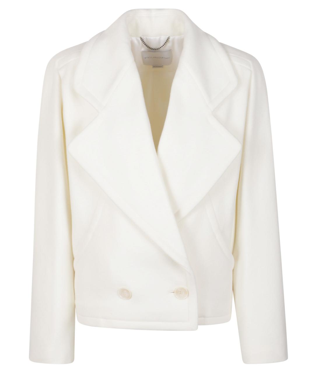 STELLA MCCARTNEY Белое шерстяное пальто, фото 1