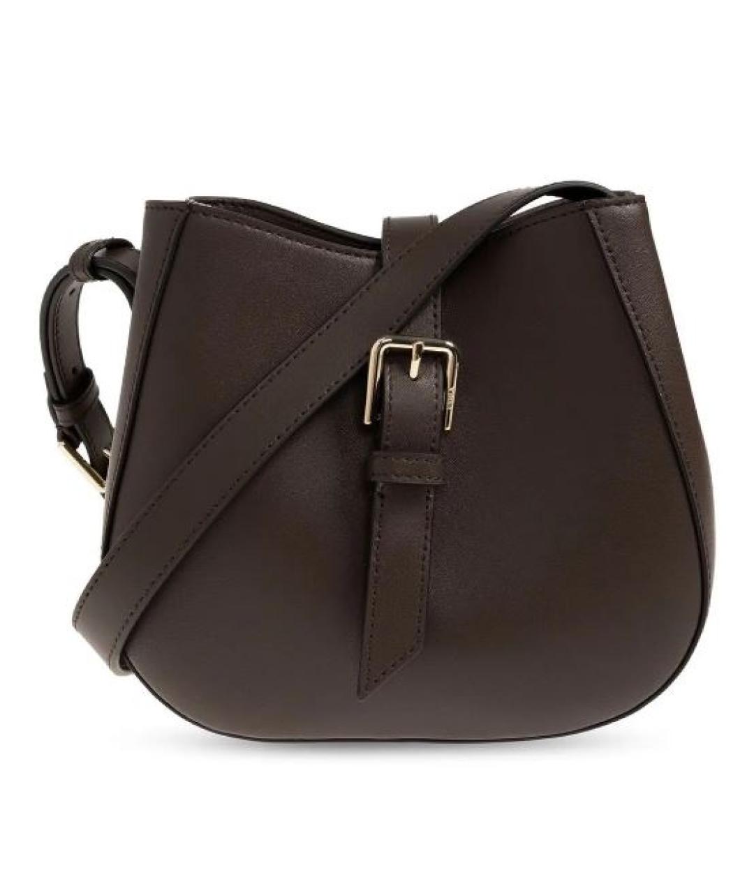 FURLA Коричневая кожаная сумка через плечо, фото 1
