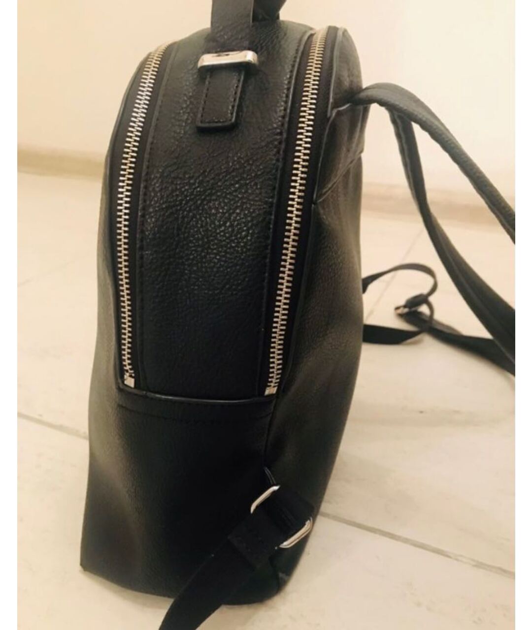 HILFIGER COLLECTION Черный кожаный рюкзак, фото 5