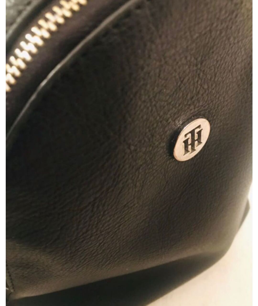 HILFIGER COLLECTION Черный кожаный рюкзак, фото 2
