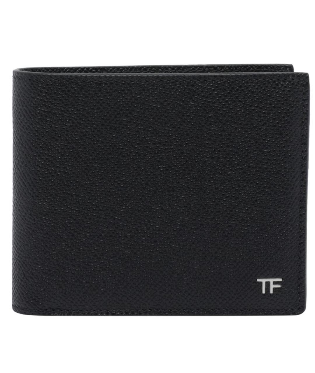 TOM FORD Черный кожаный кошелек, фото 1
