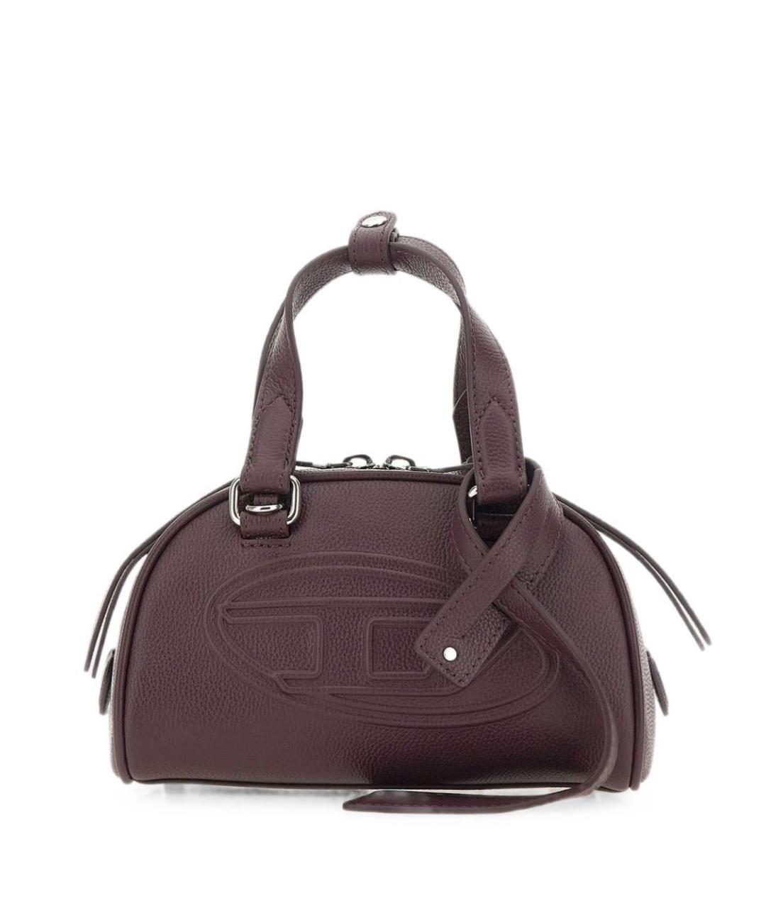 DIESEL Фиолетовая кожаная сумка с короткими ручками, фото 7