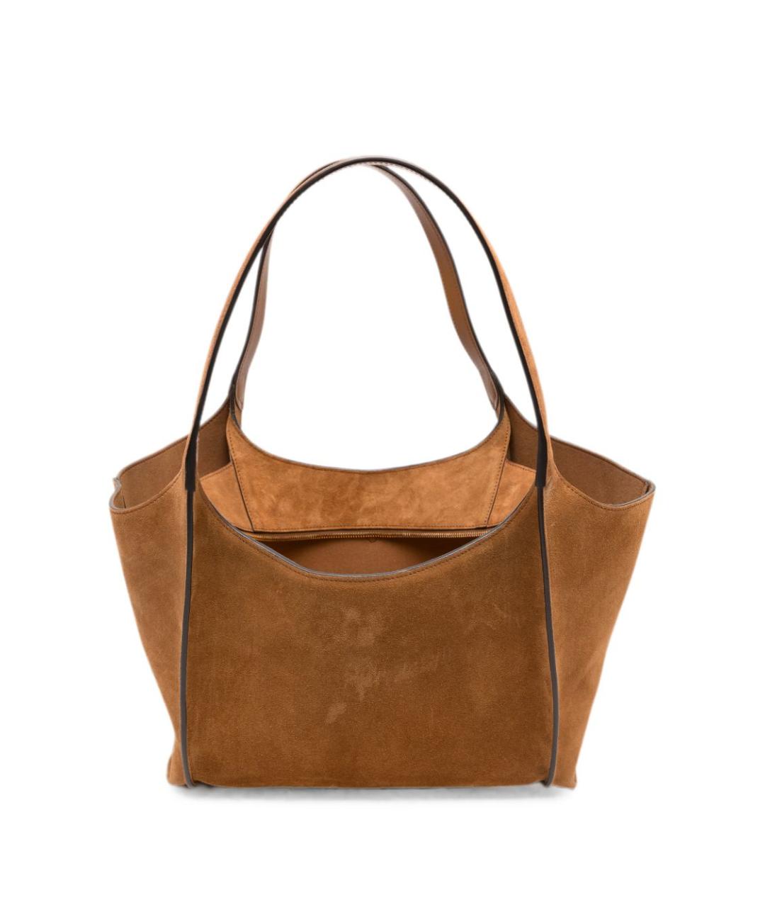 TOD'S Коричневая кожаная сумка тоут, фото 2
