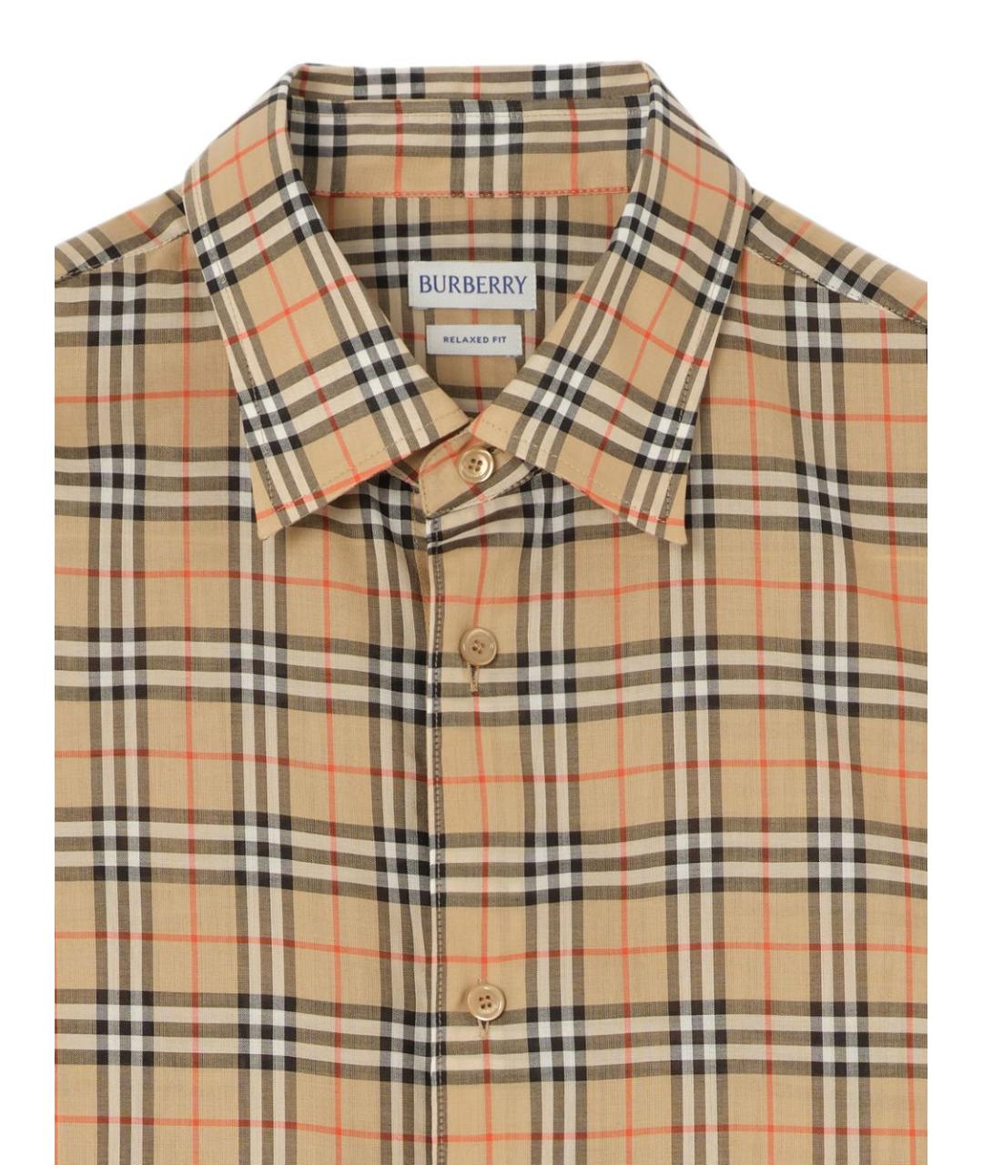 BURBERRY Бежевая кэжуал рубашка, фото 4
