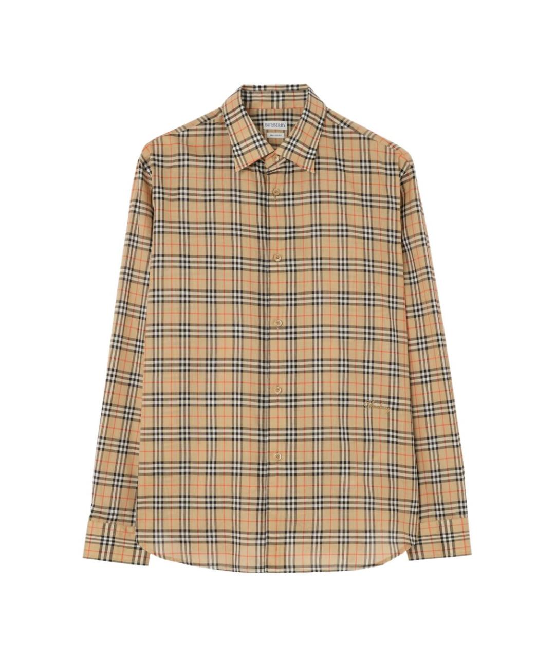 BURBERRY Бежевая кэжуал рубашка, фото 3