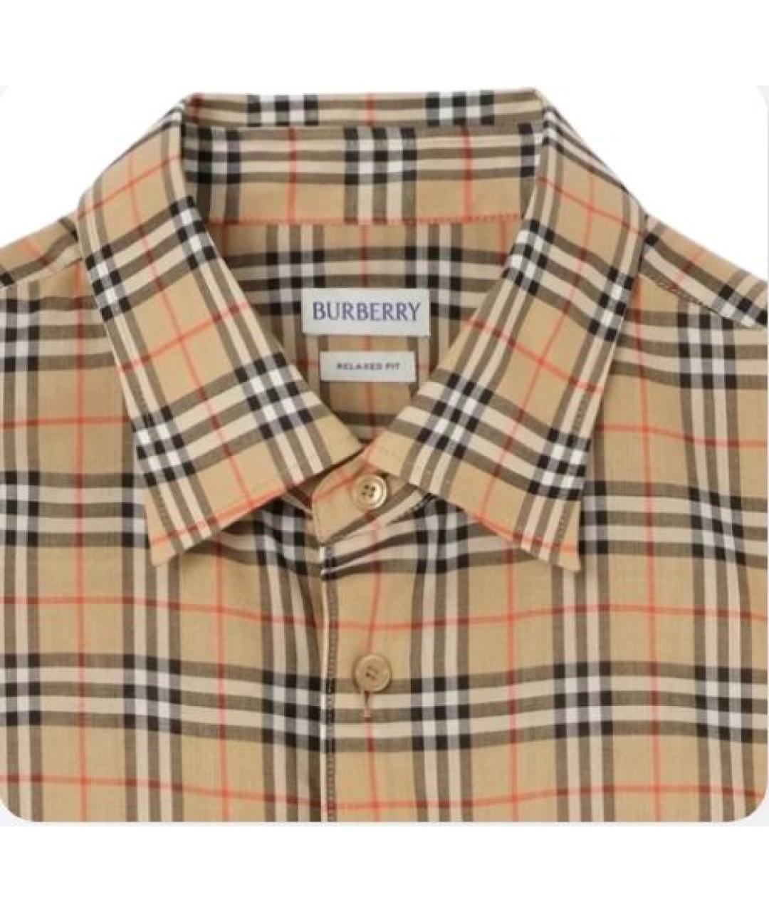 BURBERRY Бежевая кэжуал рубашка, фото 2