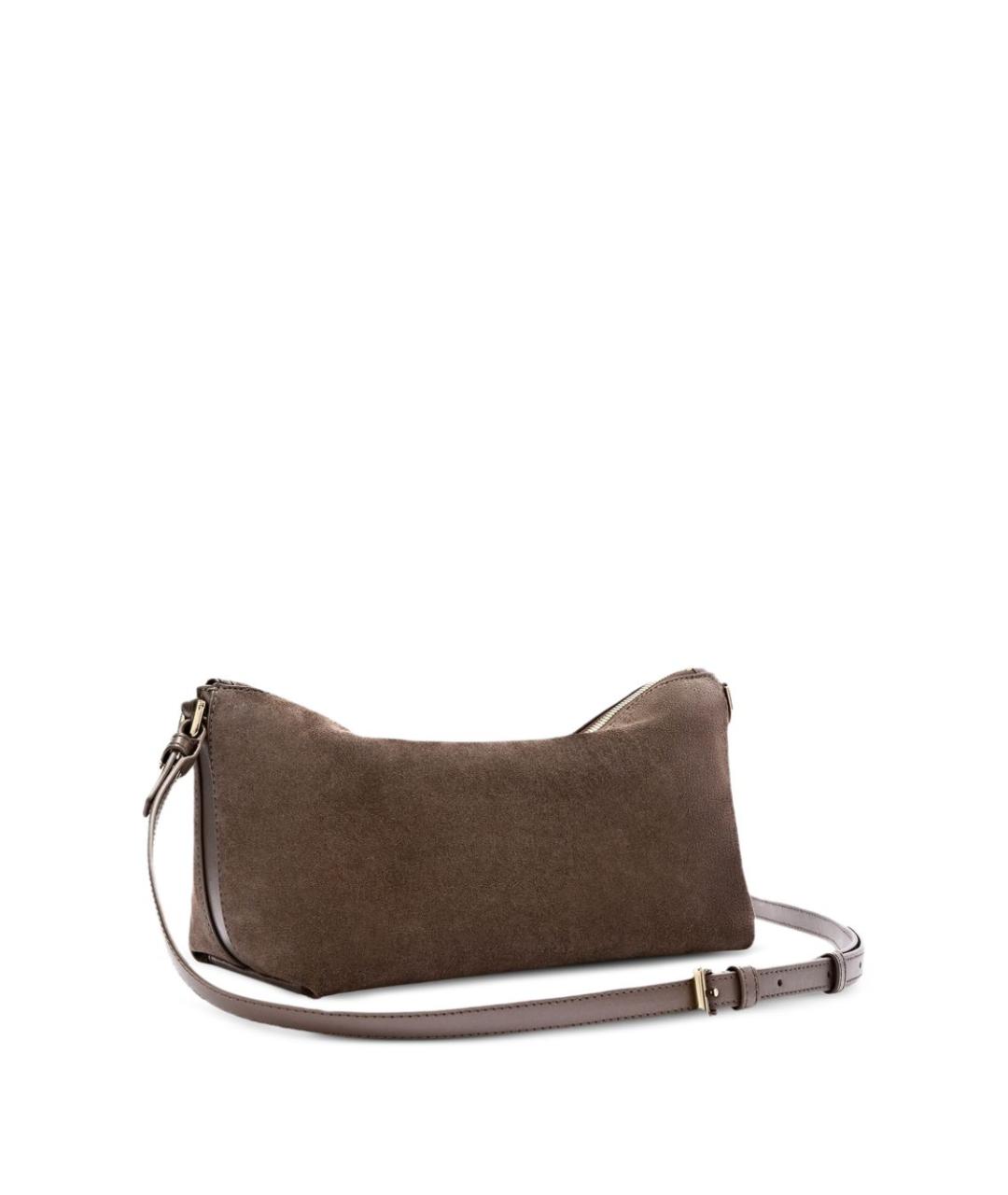 FURLA Коричневая замшевая сумка через плечо, фото 3