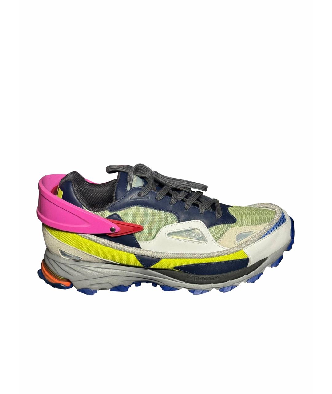 ADIDAS X RAF SIMONS Мульти текстильные низкие кроссовки / кеды, фото 1