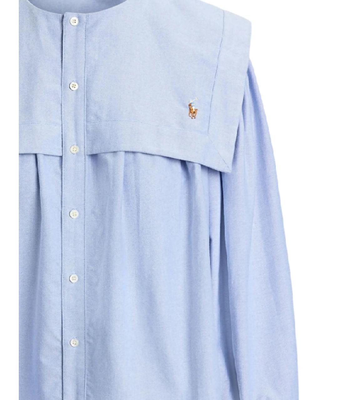 POLO RALPH LAUREN Синяя хлопковая рубашка, фото 2