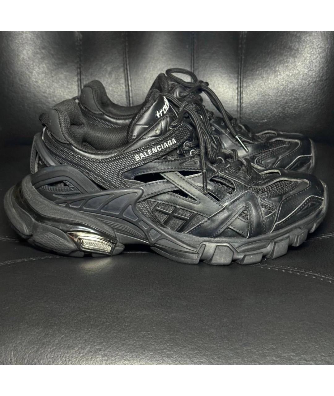 BALENCIAGA Черные текстильные кроссовки, фото 9