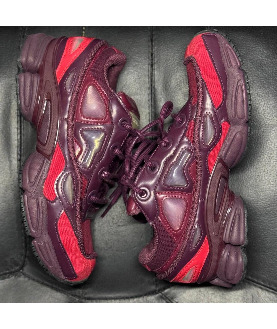 ADIDAS X RAF SIMONS Бордовые текстильные кроссовки, фото 3