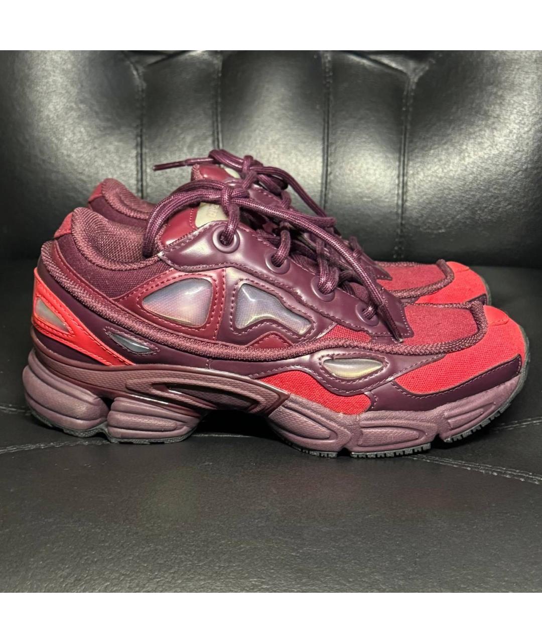 ADIDAS X RAF SIMONS Бордовые текстильные кроссовки, фото 9